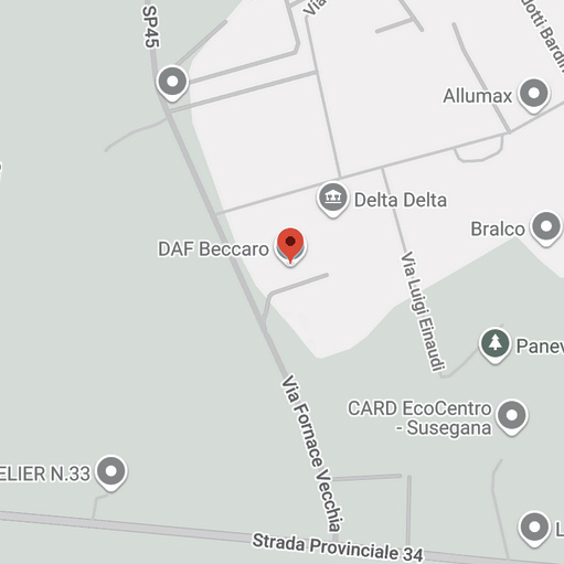Beccaro mappa sede Susegana Treviso